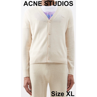 アクネストゥディオズ(Acne Studios)の【新品未使用】ACNE STUDIOS ケブ ウールカーディガン クリーム(カーディガン)