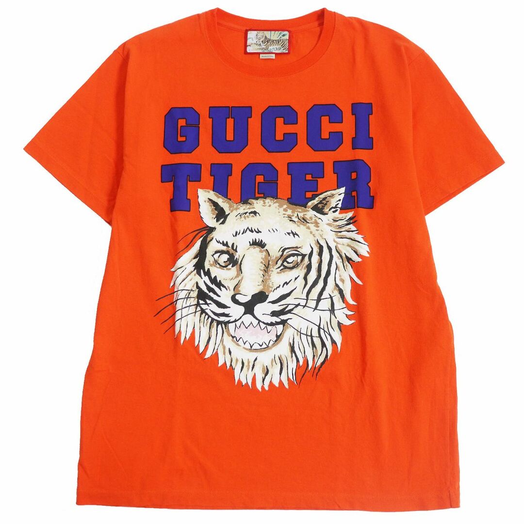 Gucci - 美品□GUCCI/グッチ 548334 タイガー ロゴプリント コットン