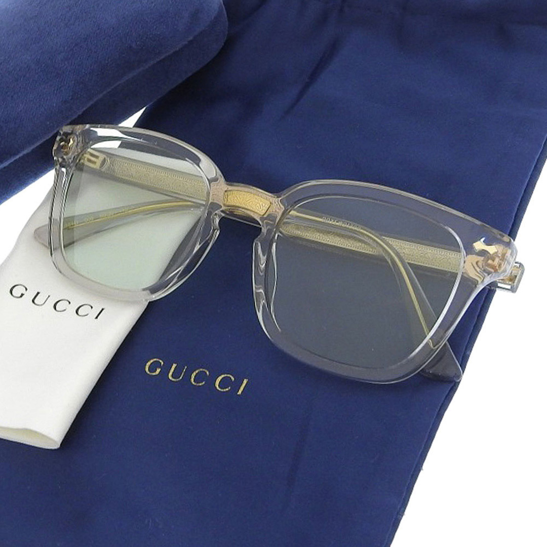 Gucci - 【本物保証】 布袋付 超美品 グッチ GUCCI 伊達メガネ