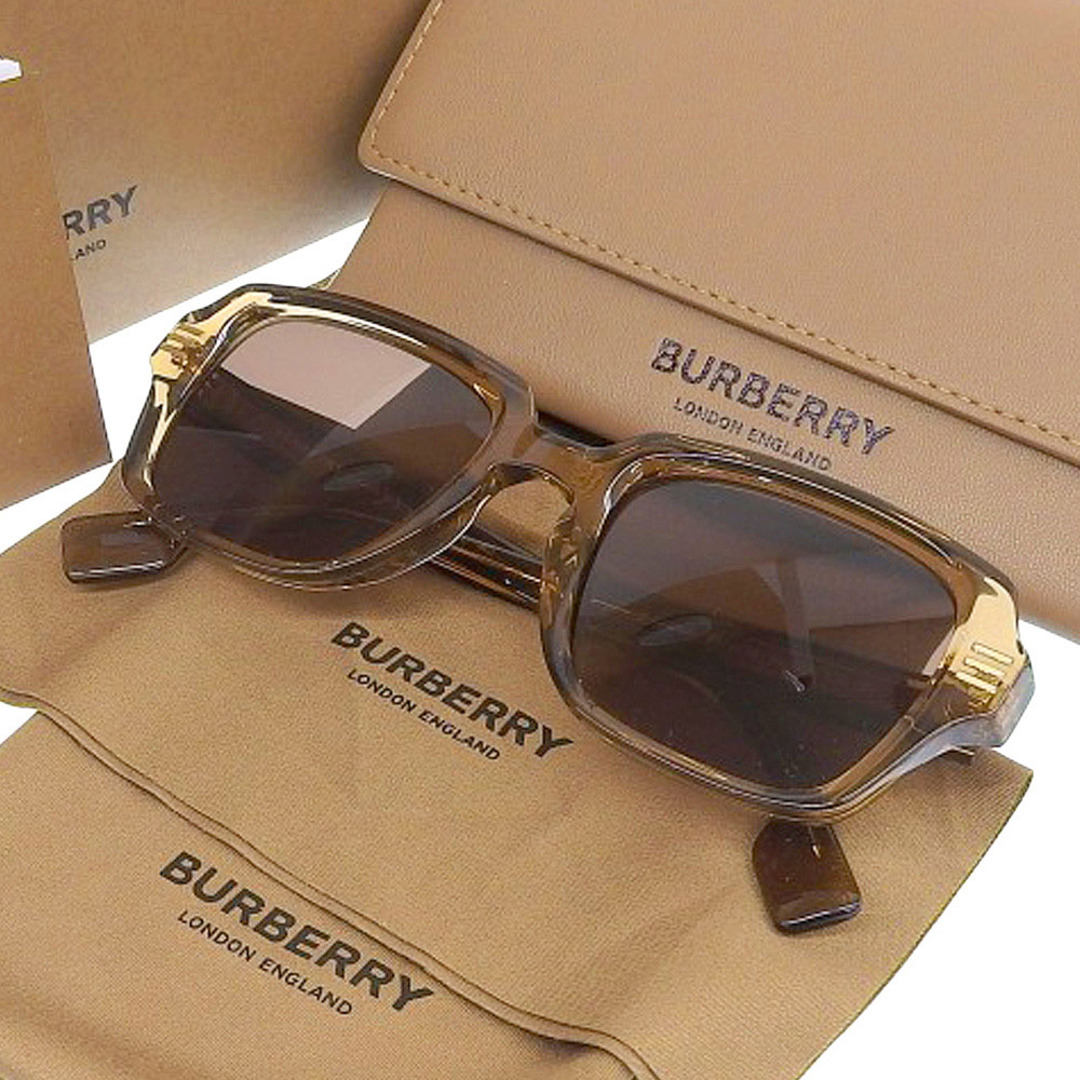 BURBERRY(バーバリー)の【本物保証】 箱・布袋付 新品同様 バーバリー BURBERRY サングラス ウェリントン ロゴディテール レクタンギュラーフレーム 51□22 B4349 メンズのファッション小物(サングラス/メガネ)の商品写真