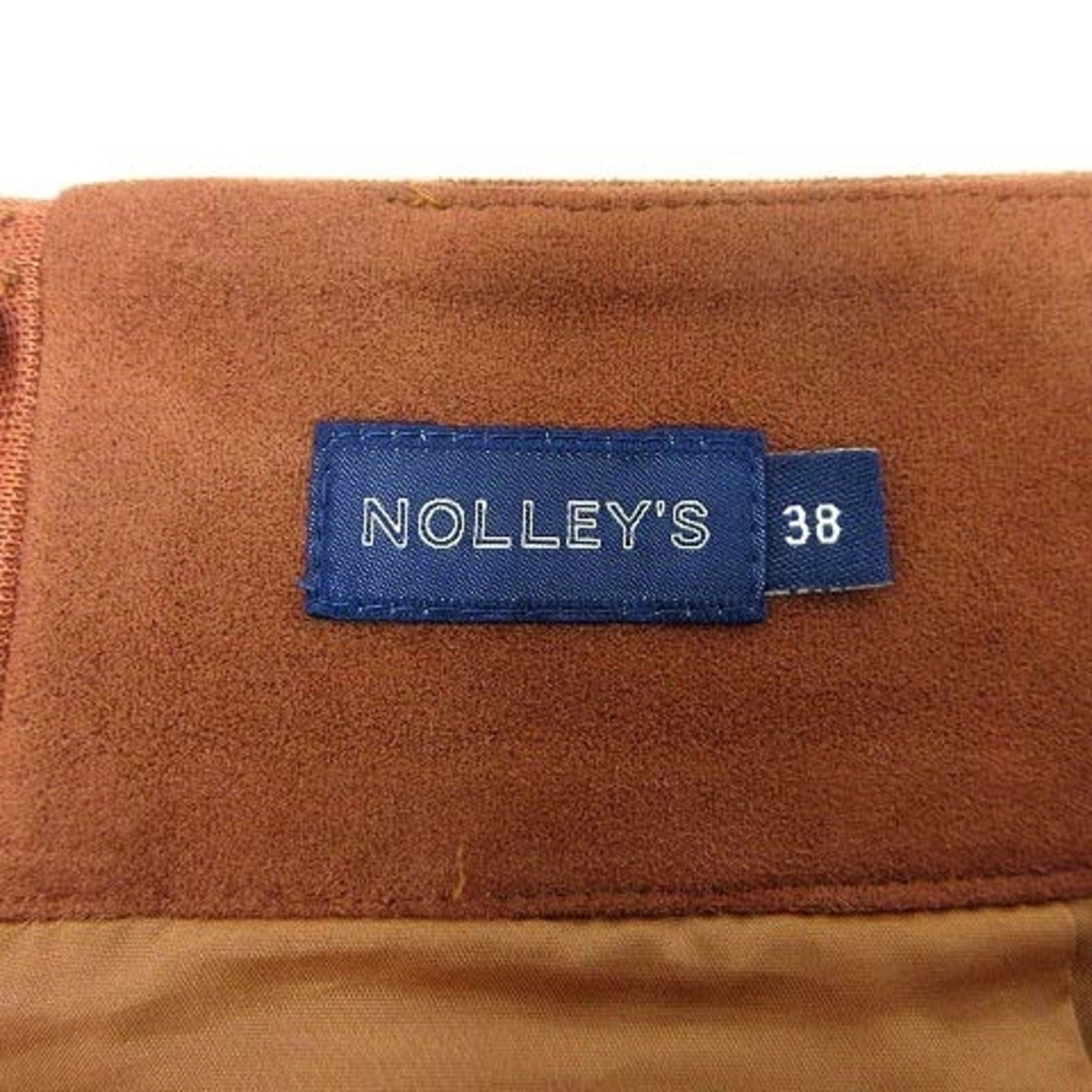 NOLLEY'S(ノーリーズ)のNolley's タイトスカート ロング フェイクスエード 38 茶 ブラウン レディースのスカート(ロングスカート)の商品写真