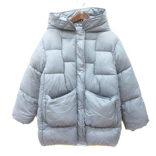 ザラ(ZARA)のザラ ZARA 中綿ジャケット 総裏地 11-12 水色 ライトブルー /MN(ブルゾン)