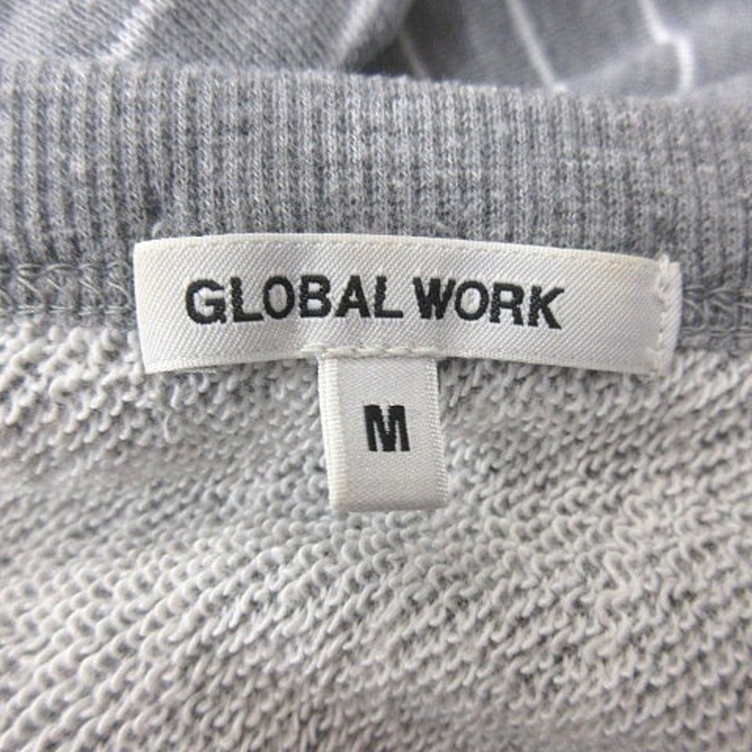 GLOBAL WORK(グローバルワーク)のグローバルワーク トレーナー スウェット ピンストライプ ビジュー 長袖 M レディースのトップス(トレーナー/スウェット)の商品写真