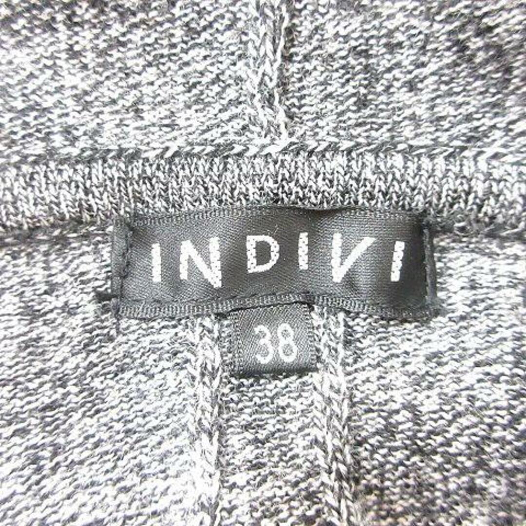 INDIVI(インディヴィ)のインディヴィ INDIVI カーディガン ニット フード ウール 38 グレー レディースのトップス(カーディガン)の商品写真