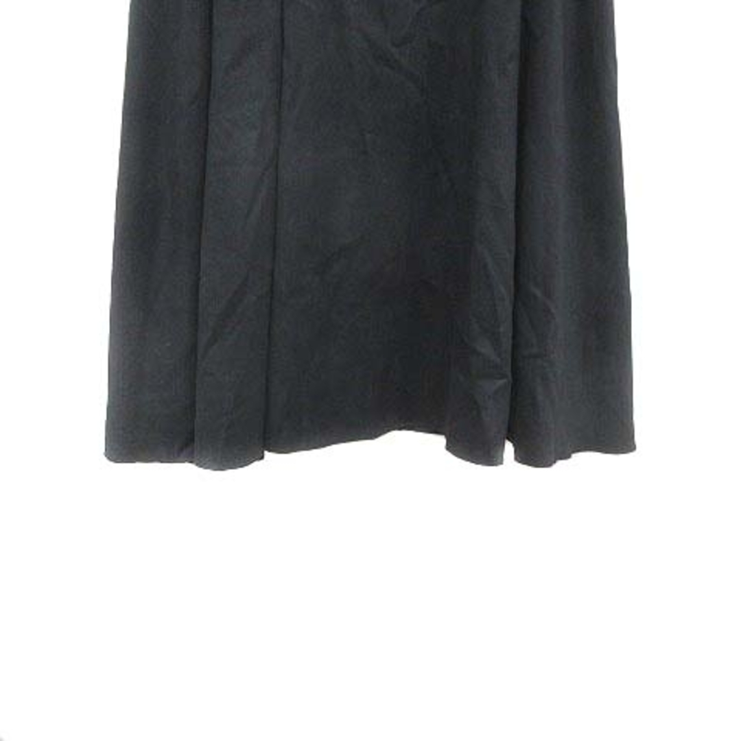 UNTITLED(アンタイトル)のUNTITLED フレアスカート ミモレ ロング フェイクスエード 3 黒 レディースのスカート(ロングスカート)の商品写真