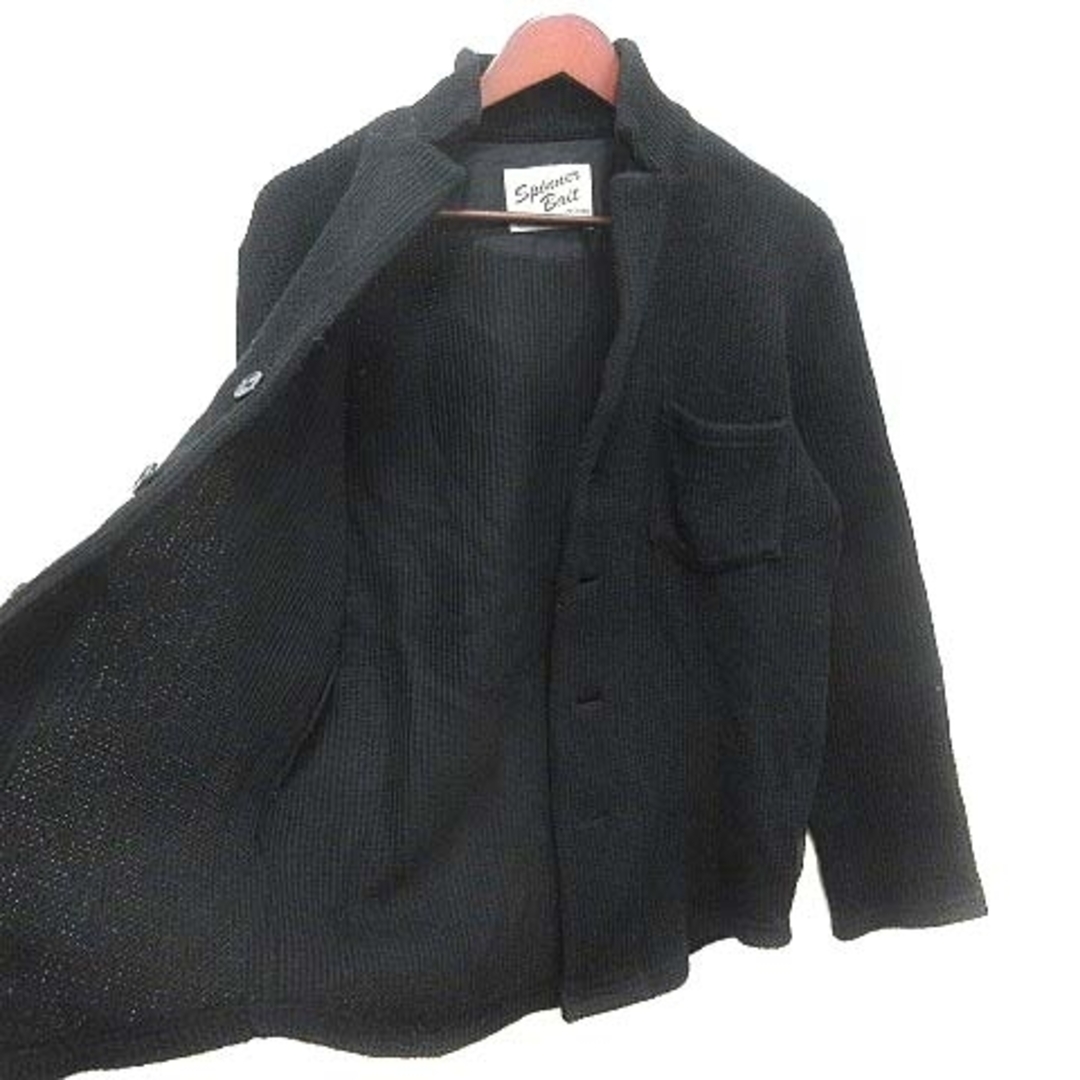 other(アザー)のSPINNER BAIT テーラードジャケット ニット ワッフル地 42 黒 メンズのジャケット/アウター(テーラードジャケット)の商品写真