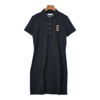 ラコステ(LACOSTE)のLACOSTE ラコステ ワンピース 36(XS位) 黒 【古着】【中古】(ひざ丈ワンピース)