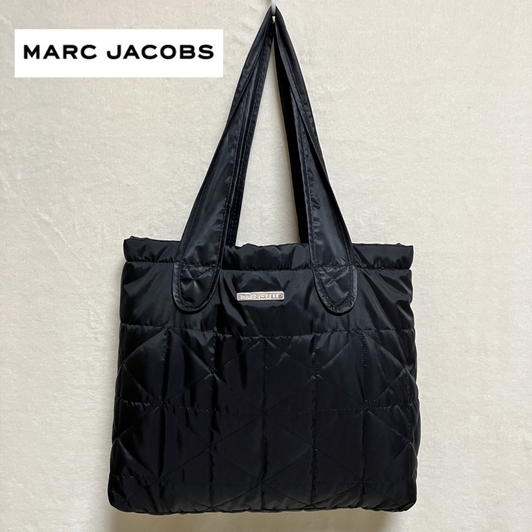 MARC JACOBS ナイロン キルティング トートバック ブラック