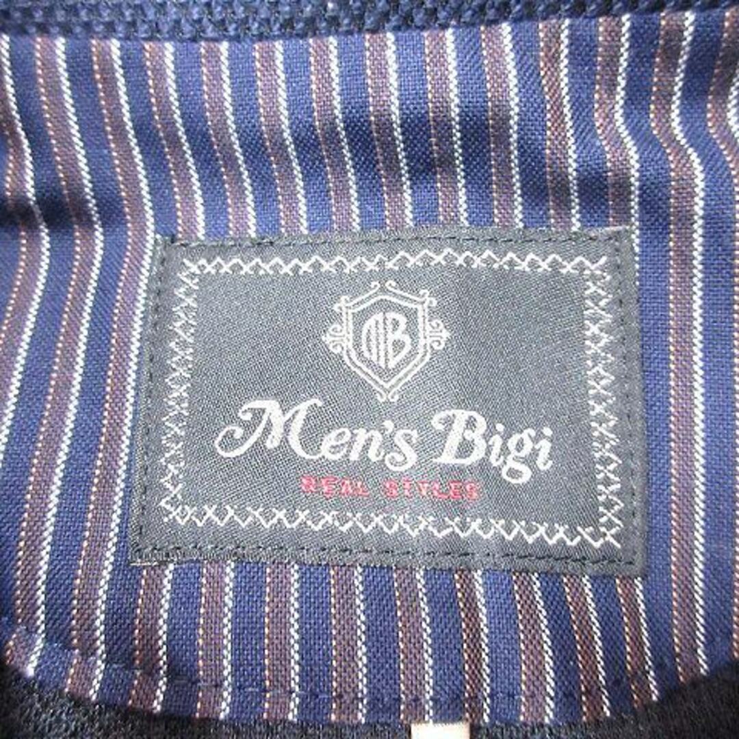 MEN'S BIGI(メンズビギ)のメンズビギ MEN'S BIGI ラウンドカラージャケット 2 紺 ネイビー メンズのジャケット/アウター(その他)の商品写真