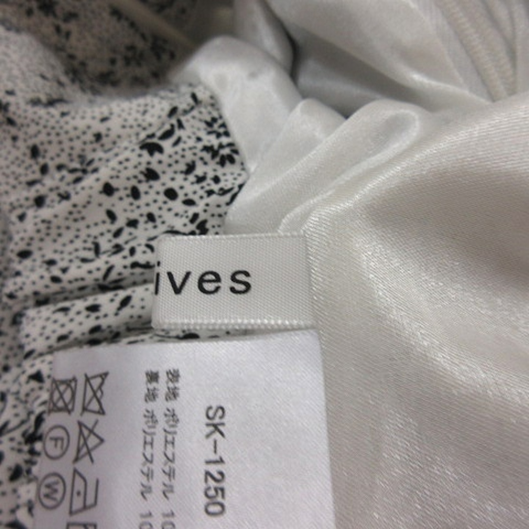archives(アルシーヴ)のアルシーヴ タイトスカート マキシ 花柄 白 ホワイト 黒 ブラック /YI レディースのスカート(ロングスカート)の商品写真