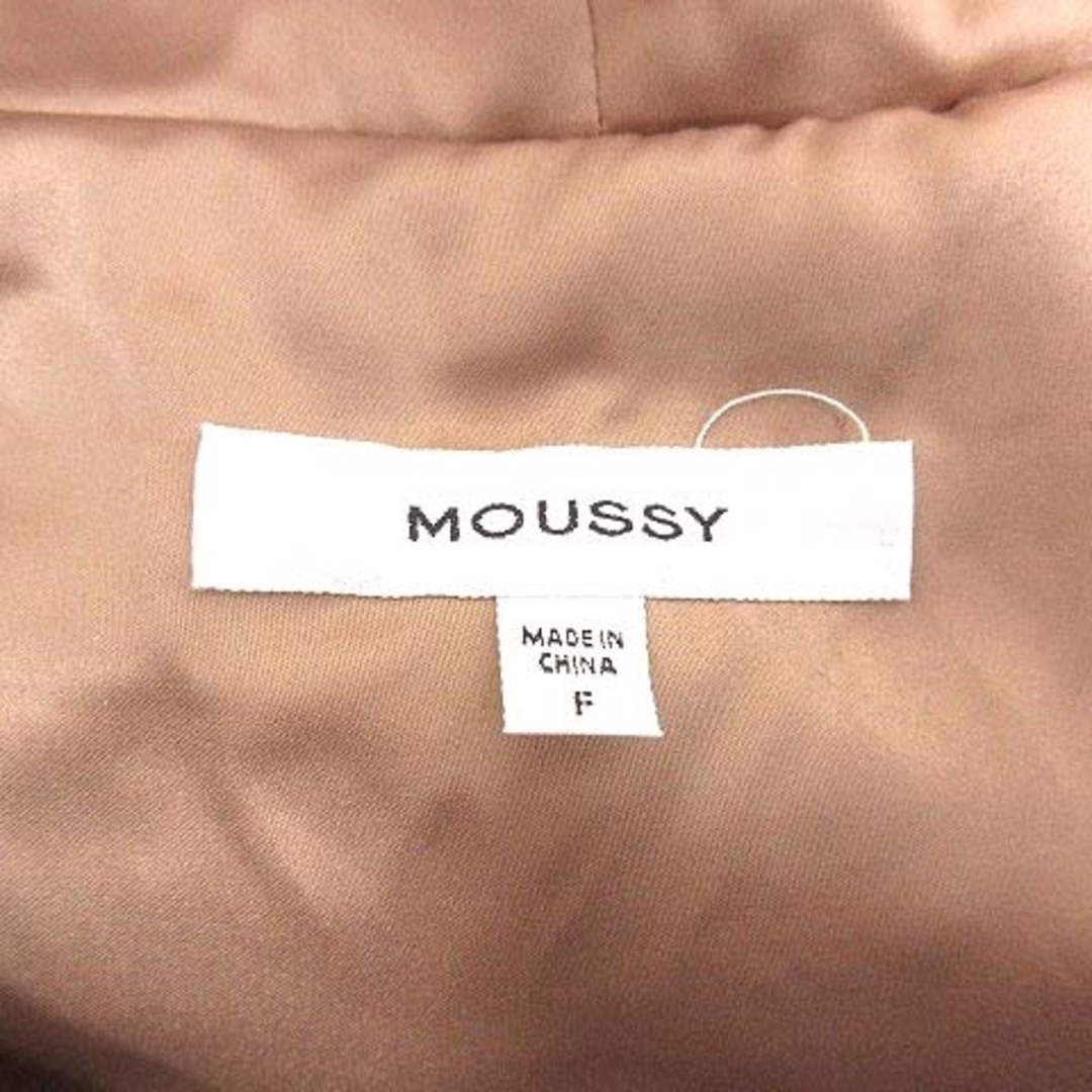 moussy(マウジー)のmoussy フェイクファーコート ジップアップ 総裏地 フード FREE レディースのジャケット/アウター(毛皮/ファーコート)の商品写真