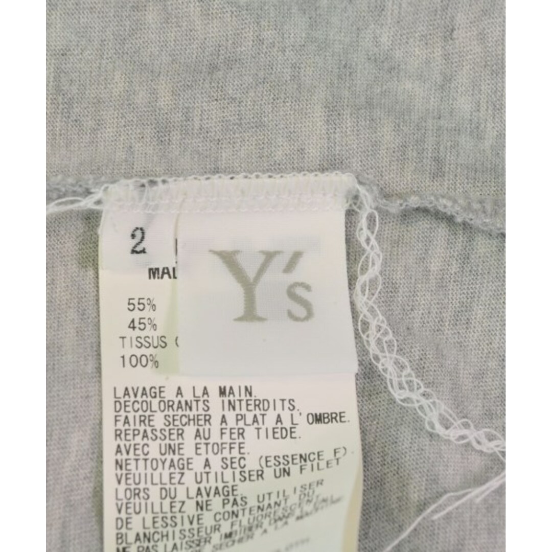 Y's(ワイズ)のY's Tシャツ・カットソー 2(S位) グレーx紫xオレンジ等(チェック) 【古着】【中古】 レディースのトップス(カットソー(半袖/袖なし))の商品写真