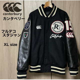 CANTERBURY フルデコ レザー スタジャン M ウール ワッペン