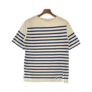 オーシバル(ORCIVAL)のORCIVAL オーシバル Tシャツ・カットソー -(S位) 白x青(ボーダー) 【古着】【中古】(Tシャツ/カットソー(半袖/袖なし))