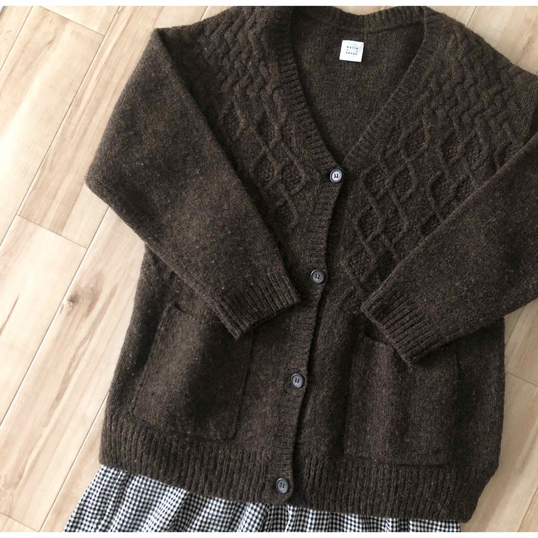 【bulle de savon】wool100%カーデ