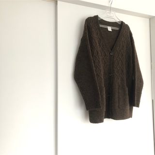 ビュルデサボン(bulle de savon)の【bulle de savon】wool100%カーデ　(カーディガン)