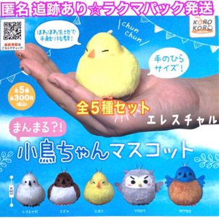 コロコロコレクション　まんまる?!小鳥ちゃんマスコット　全5種　ガチャ(ぬいぐるみ/人形)