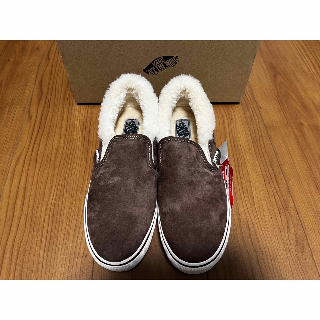 VANS(ヴァンズ)のVANS SLIP ON  バンズ スリッポン BROWN ファー　27.5cm メンズの靴/シューズ(スリッポン/モカシン)の商品写真