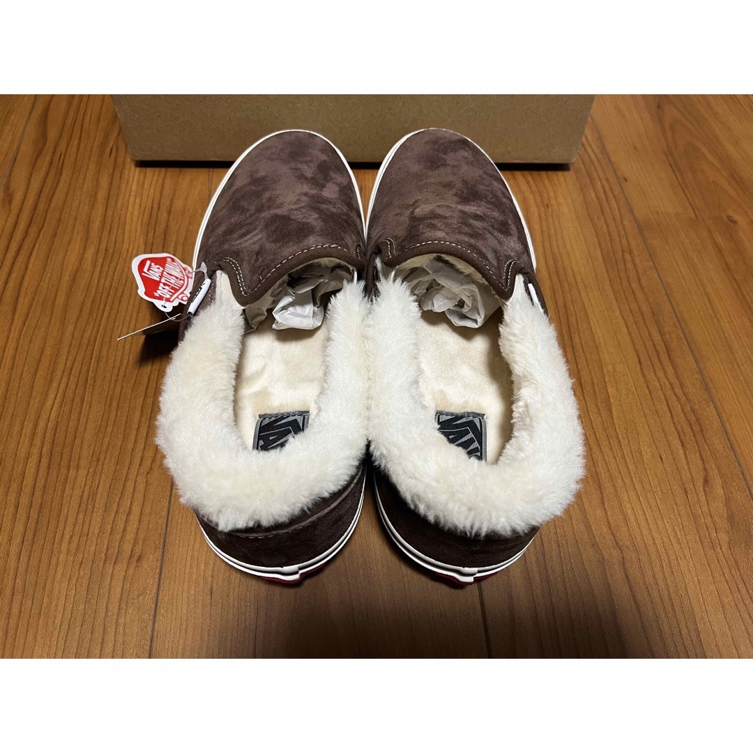 VANS(ヴァンズ)のVANS SLIP ON  バンズ スリッポン BROWN ファー　27.5cm メンズの靴/シューズ(スリッポン/モカシン)の商品写真