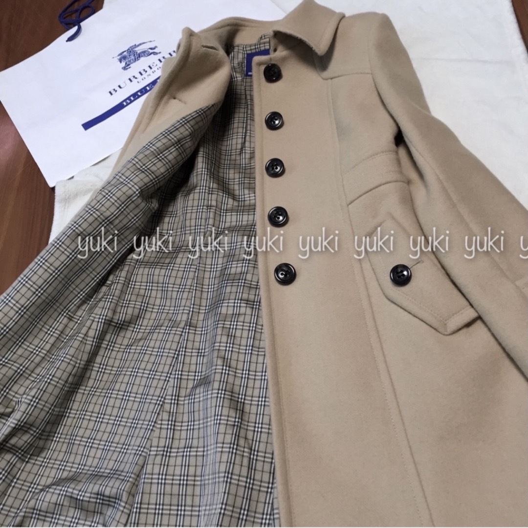 BURBERRY BLUE LABEL - バーバリーブルーレーベル アンゴラ混 ロング