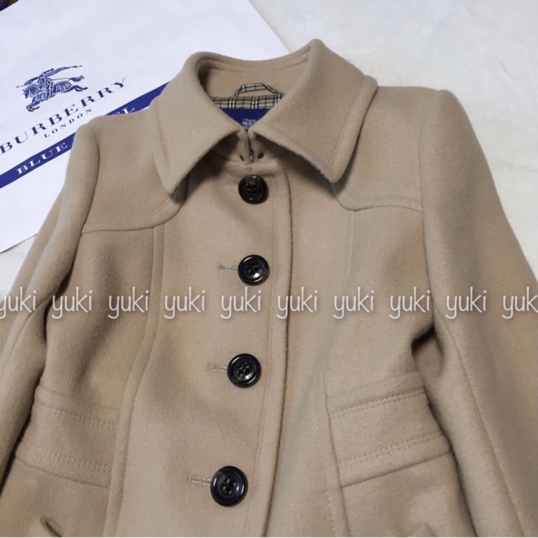 BURBERRY BLUE LABEL - バーバリーブルーレーベル アンゴラ混 ロング