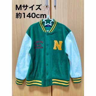 ネイビー(NAVY)のキッズ　スタジャン風フリースジャンパー　Mサイズ(約140cm)(ジャケット/上着)