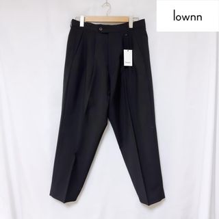 lownn ORO TROUSER トラウザー 2タック ブラック 46 タグ付(スラックス)