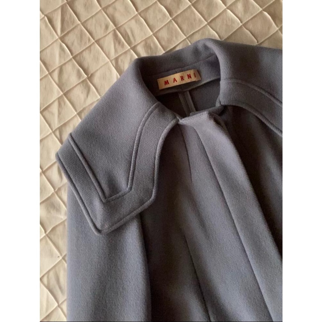 MARNI - 【希少】MARNI ビッグカラー　コート　水色