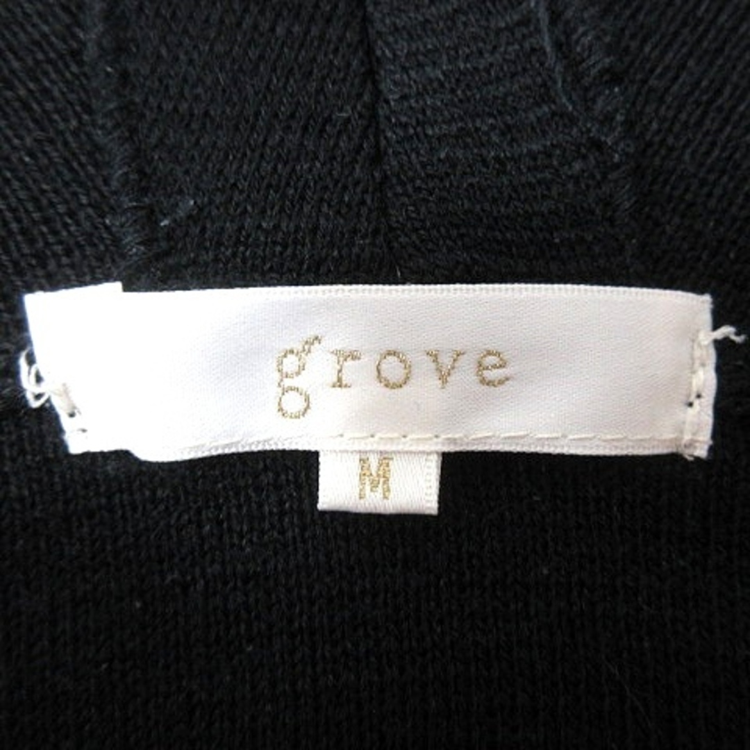 grove(グローブ)のグローブ grove カーディガン ニット ロング M 黒 ブラック /MN レディースのトップス(カーディガン)の商品写真