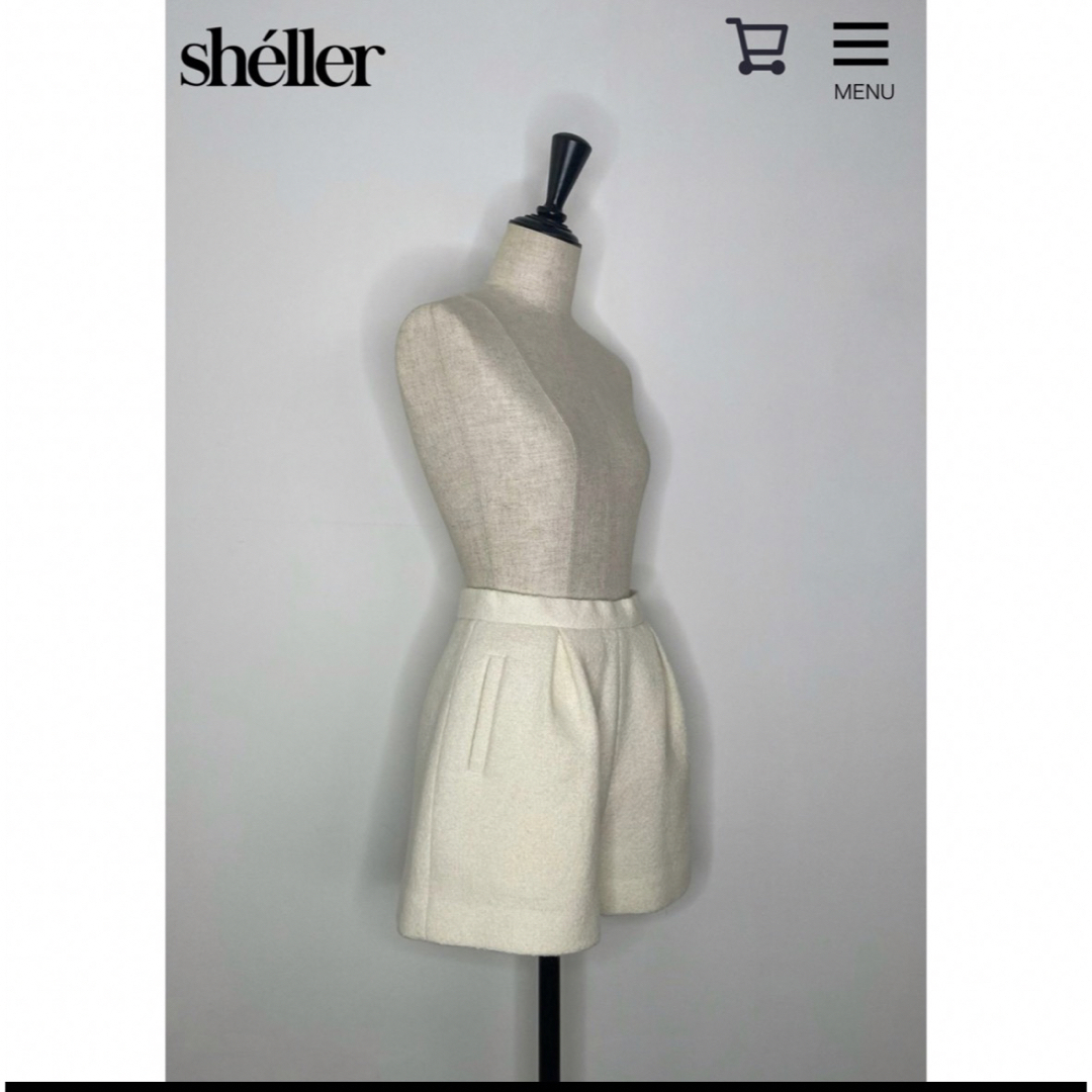 eimy istoire(エイミーイストワール)のsheller ゴールドシップショートパンツ レディースのパンツ(ショートパンツ)の商品写真