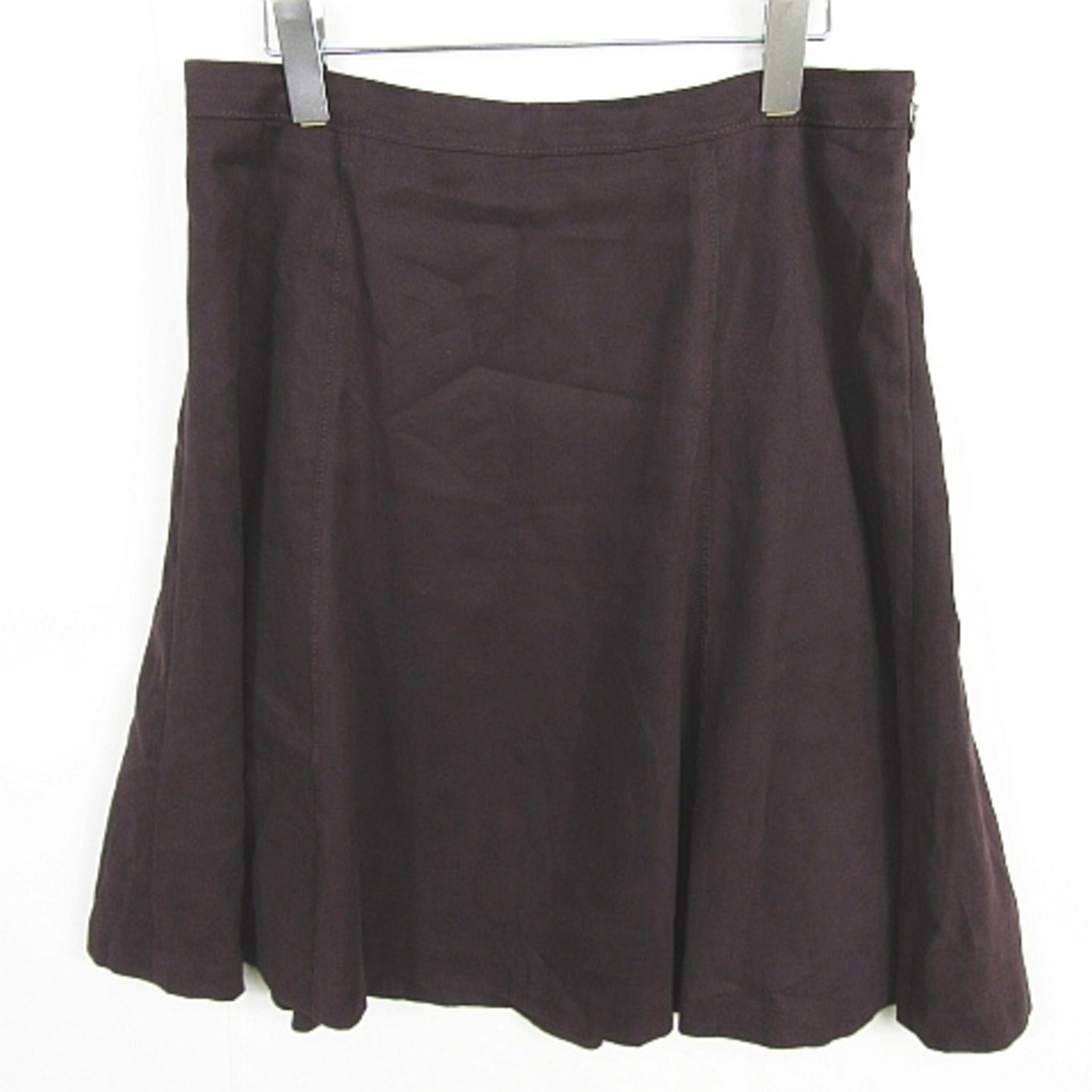 INDIVI(インディヴィ)のインディヴィ INDIVI スウェード風 フレア スカート 42 レディースのスカート(ひざ丈スカート)の商品写真