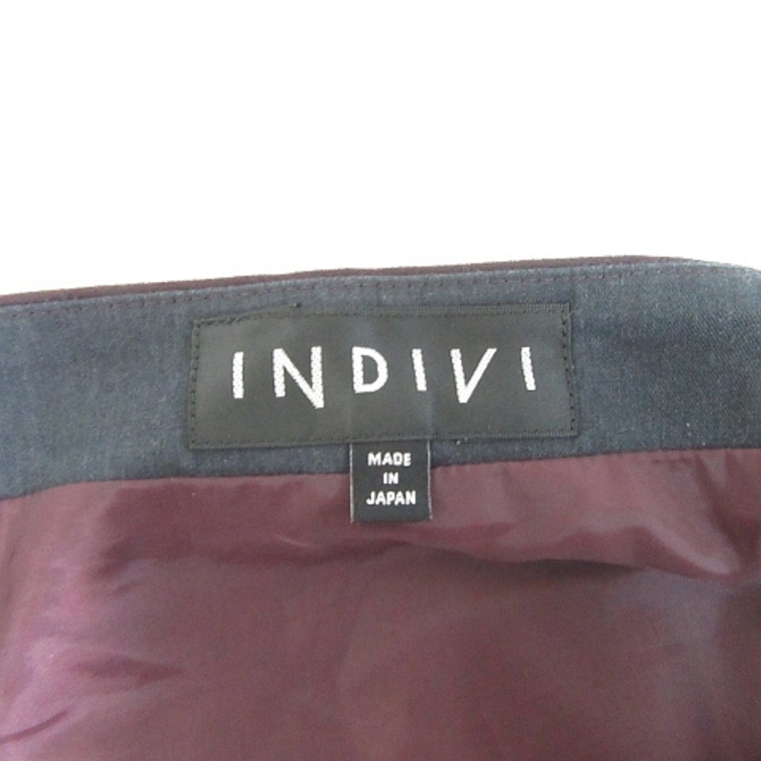 INDIVI(インディヴィ)のインディヴィ INDIVI スウェード風 フレア スカート 42 レディースのスカート(ひざ丈スカート)の商品写真