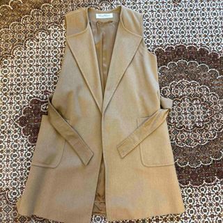 マックスマーラ(Max Mara)のマックスマーラ　白タグ　ジレ　コート(ロングコート)