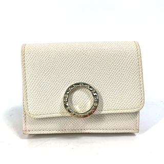 ブルガリ(BVLGARI)のブルガリ BVLGARI コンパクトウォレット 288653 ブルガリブルガリ 3つ折り財布 レザー ホワイト(財布)