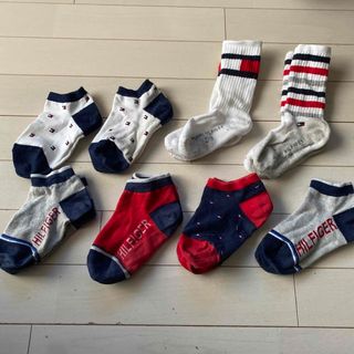 トミーヒルフィガー(TOMMY HILFIGER)のトミーヒルフィガー　キッズ　子供　靴下　14〜16サイズ　８足セット(靴下/タイツ)