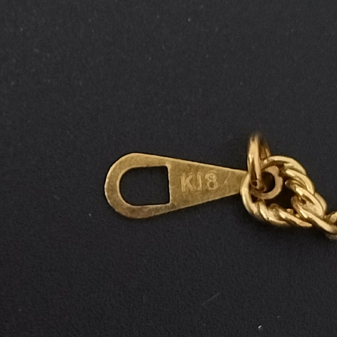 C111530) K18 切子チェーン ホールマーク750 ネックレスの通販 by すま