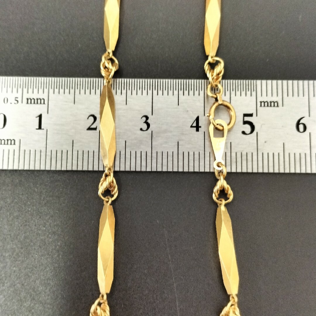 C111530) K18 切子チェーン ホールマーク750 ネックレスの通販 by すま