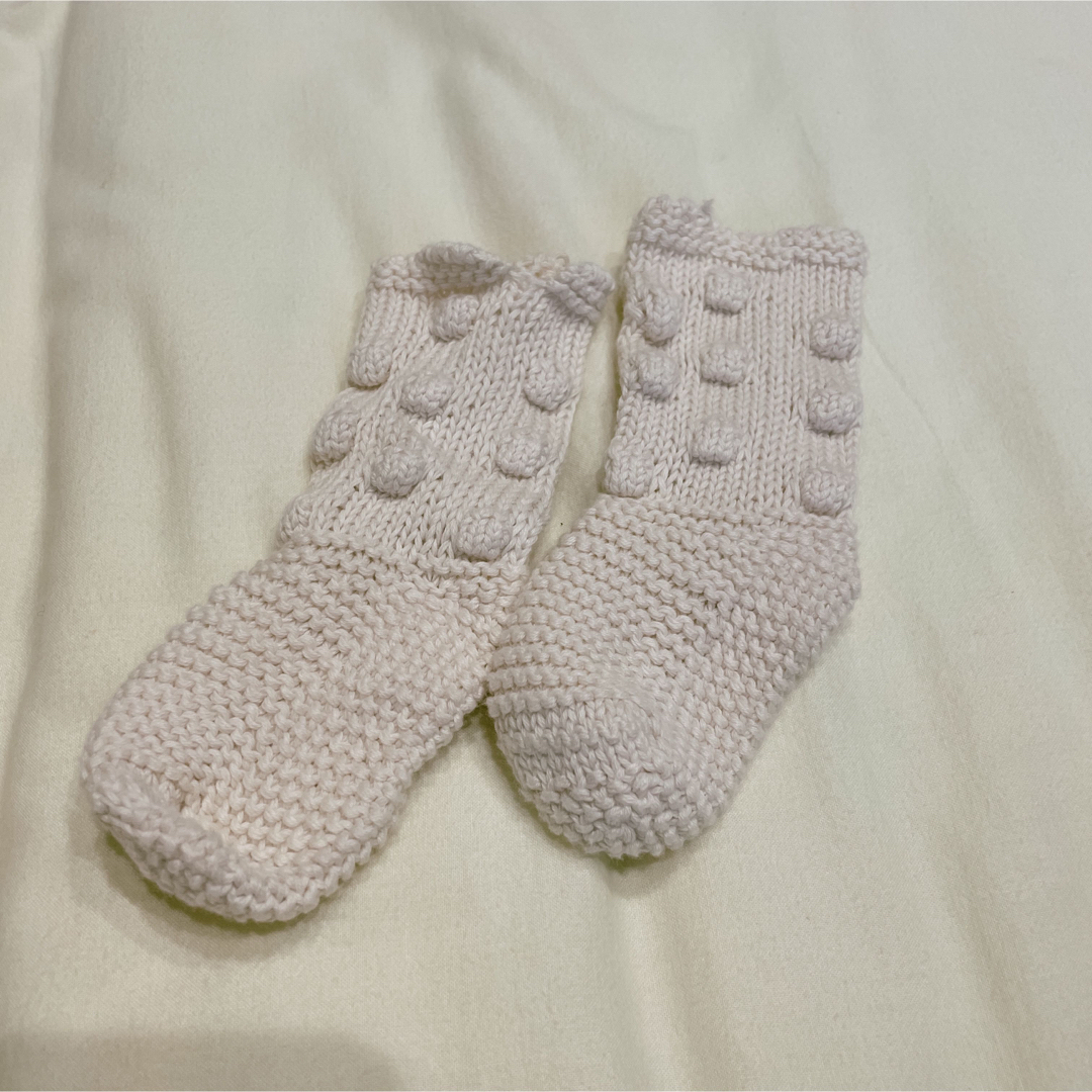 petit main(プティマイン)のbonnet・socks set /ボンネットと靴下セット キッズ/ベビー/マタニティのこども用ファッション小物(帽子)の商品写真