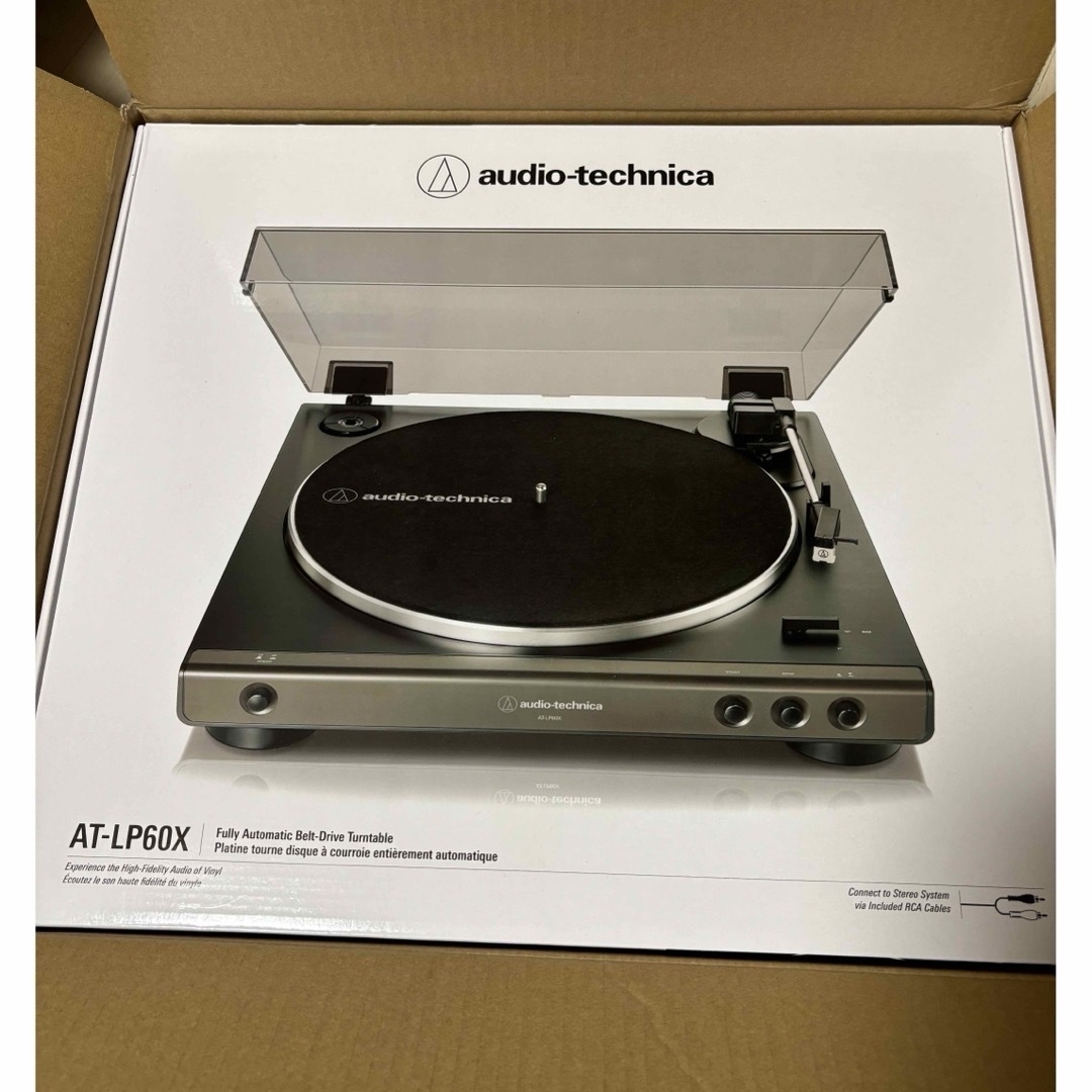 オーディオテクニカ レコードプレーヤー 新品未使用 AT-LP60X オーディオテクニカ レコードプレーヤー 新品未使用 AT-LP60X