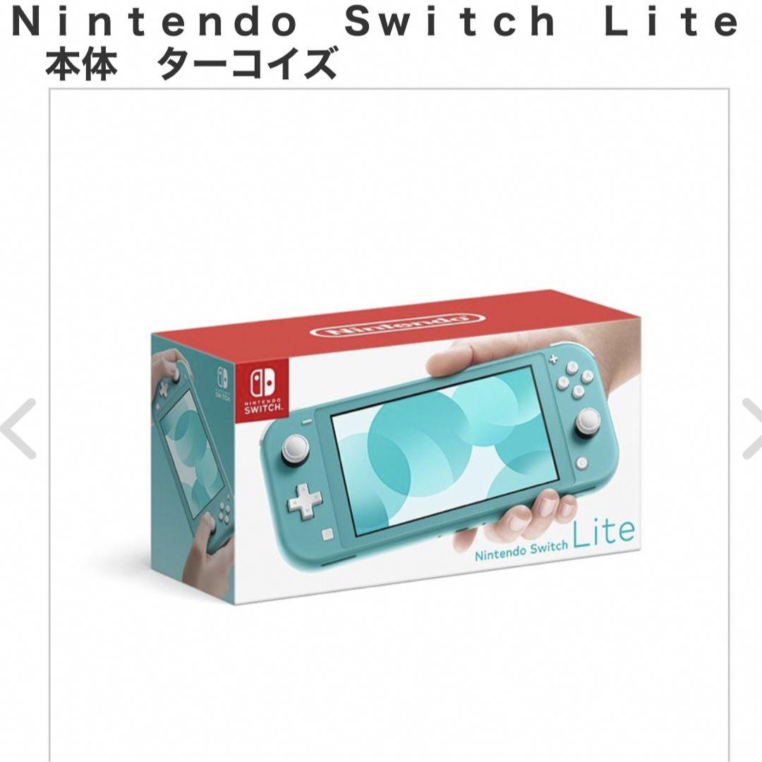 約２７５ｇ画面Nintendo Switch Lite  ターコイズ