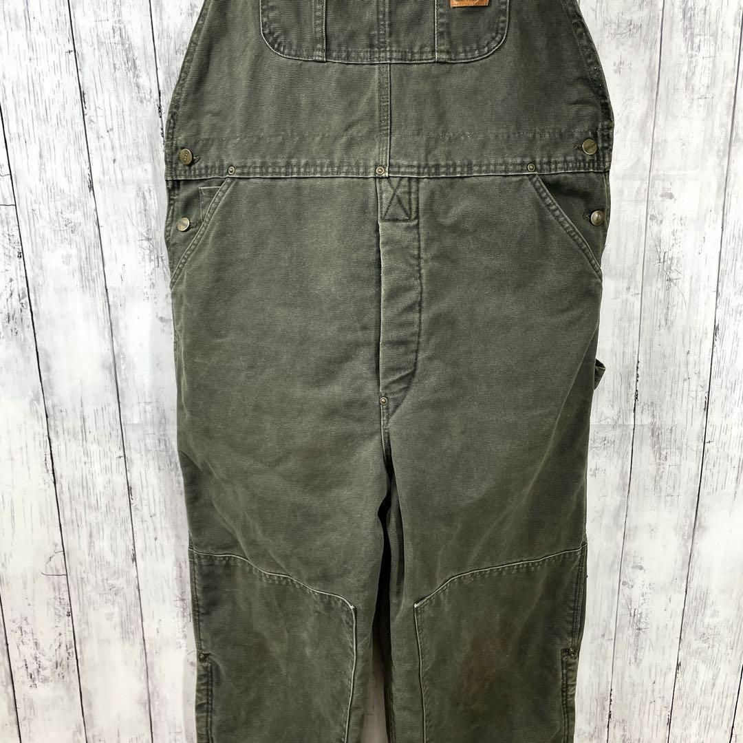 carhartt オーバーオール　カーキー　サイズ