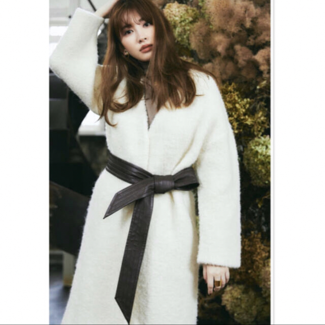 Her lip to┊Belted Knutsford Cardigan535袖丈