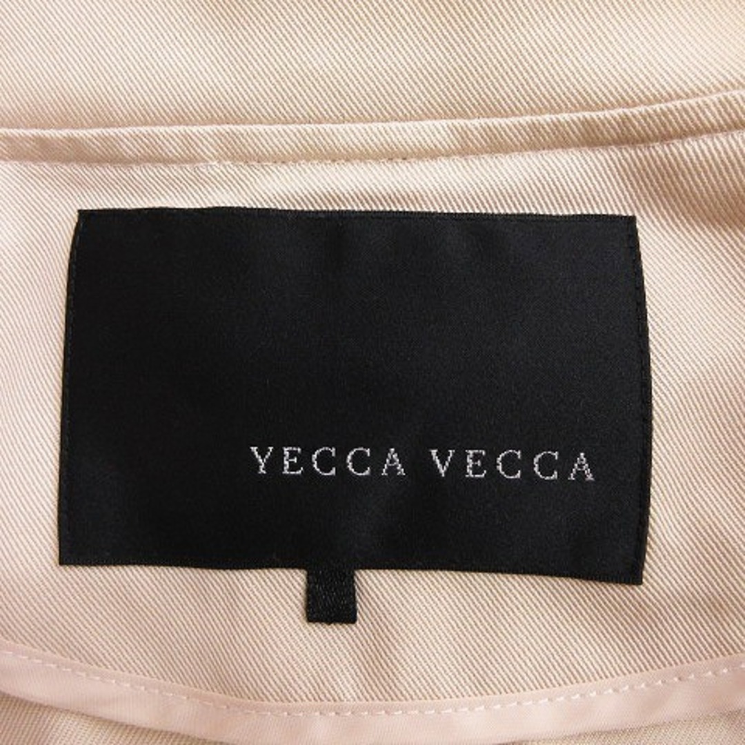 YECCA VECCA(イェッカヴェッカ)のイェッカヴェッカ テーラードジャケット ダブル ロング 薄手 無地 ベージュ F レディースのジャケット/アウター(ブルゾン)の商品写真