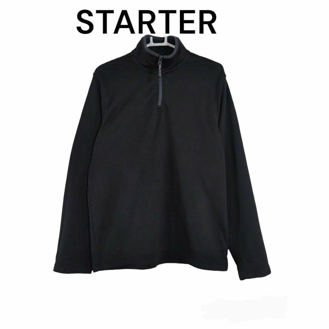 STARTER - STARTER スターター 古着 長袖 ハーフジップ ブラックの通販