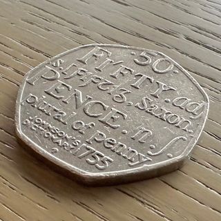 イギリス 2005「英語辞典」完成 250周年 記念硬貨 6758(貨幣)