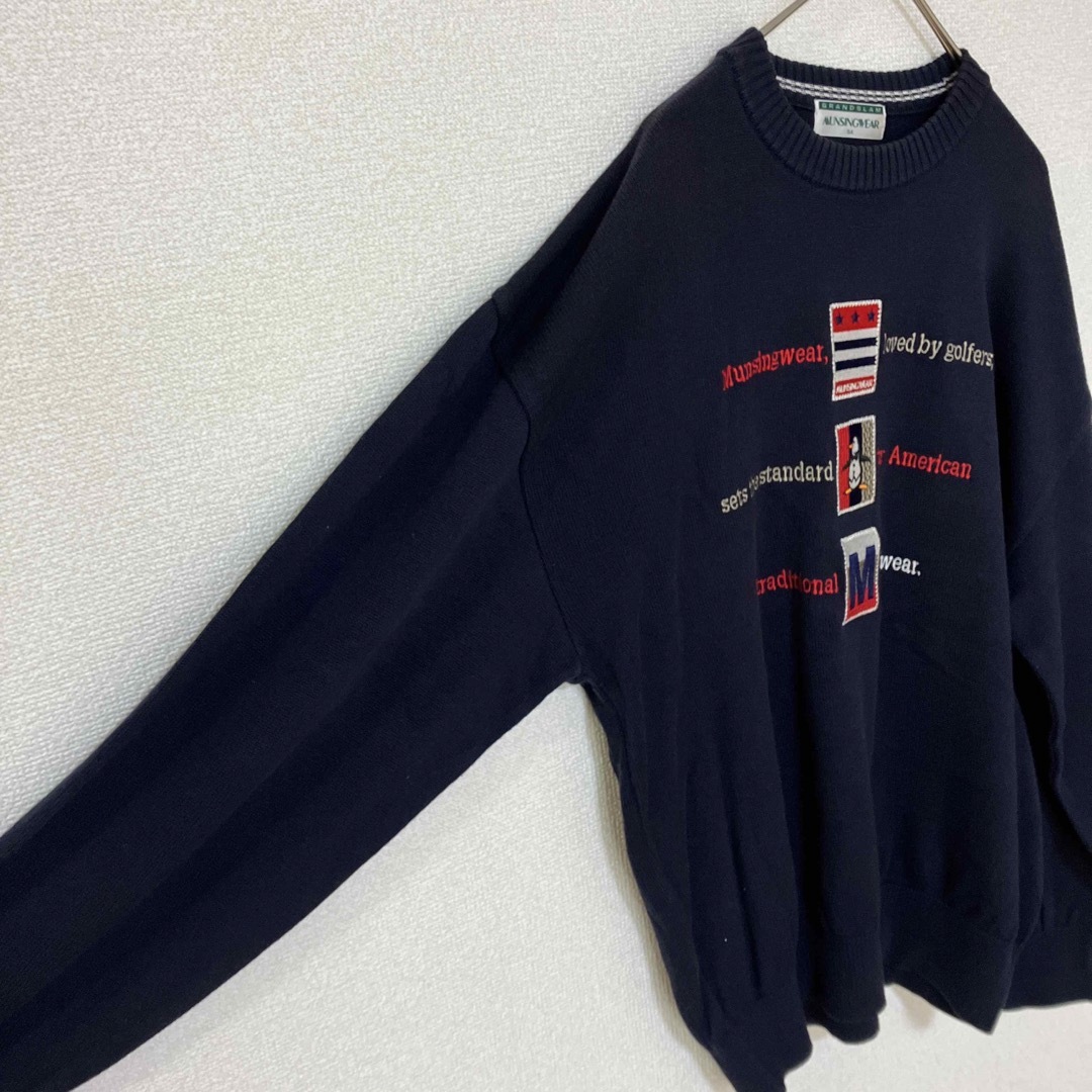 Munsingwear - マンシングウェア ニット セーター メンズ ロゴ Munsingwear - マンシングウェア ニット セーター メンズ ロゴ