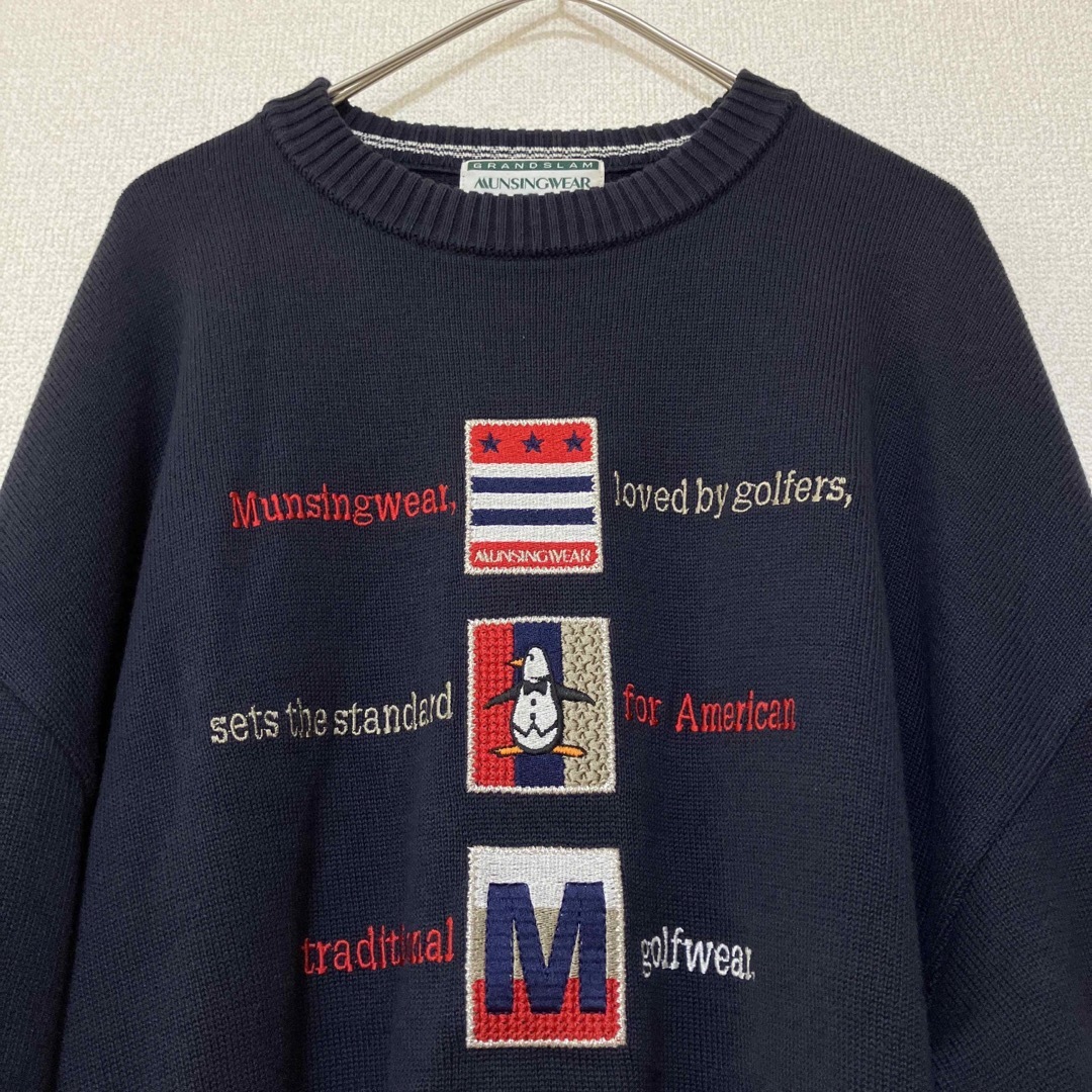 Munsingwear - マンシングウェア ニット セーター メンズ ロゴ Munsingwear - マンシングウェア ニット セーター メンズ ロゴ