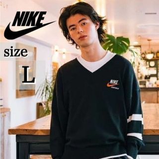 ナイキ(NIKE)の定1.8万 新品 NIKE Lサイズ トレンド セーター ビンテージ調(ニット/セーター)