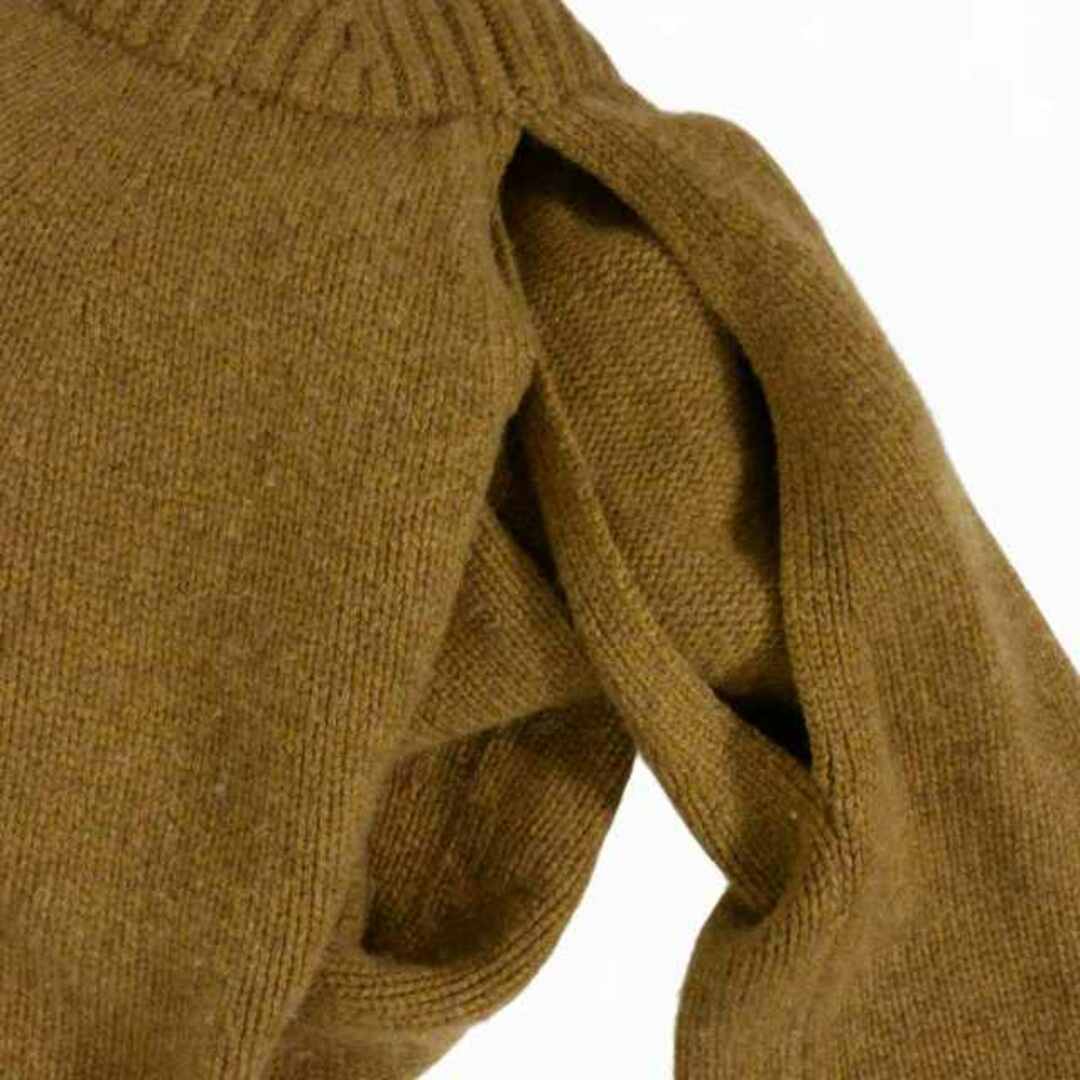 【メーカー直売】の商品をすべて カシミヤ セーター ニット KHAITE ケイト スリット 茶 ブラウン XS ニット/セーター