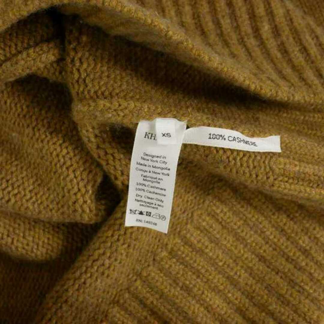 ケイト KHAITE ニット セーター カシミヤ スリット XS ブラウン 茶